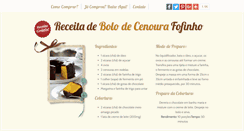 Desktop Screenshot of bolodecenoura.com.br