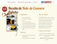 Tablet Screenshot of bolodecenoura.com.br